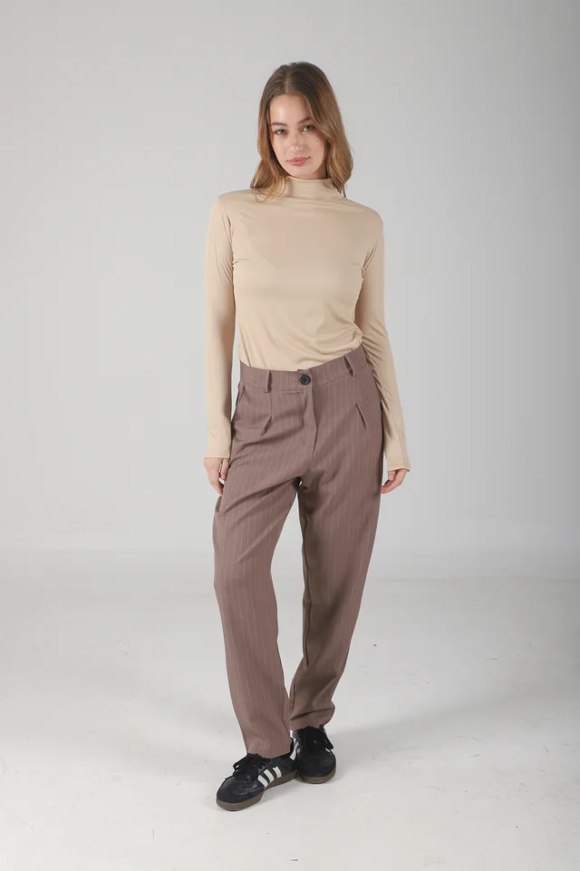 Pantalon Fancy Sastrero Rayado Pinzas