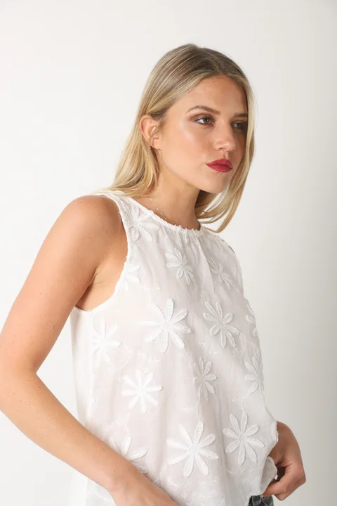 Musculosa JENNY bordada GU5158