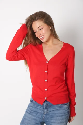 Saquito HILO Media Estacion Boton Corazon c/ Strass GUL683 - Vista 5