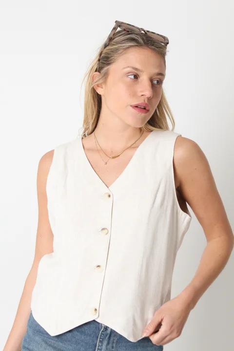 Chaleco SANDERS Lino Sastrero GUC47