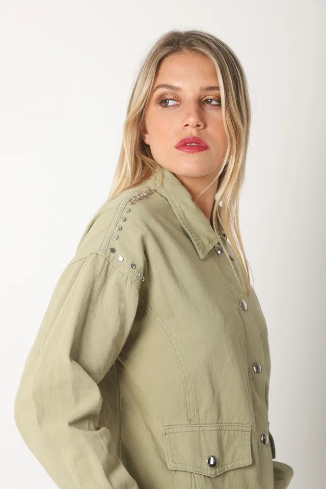Camisaco RAPSODY gabardina c/tachas GUK70170