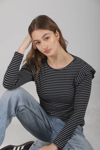 Remera Volados Modal Soft Rayada - Vista 2