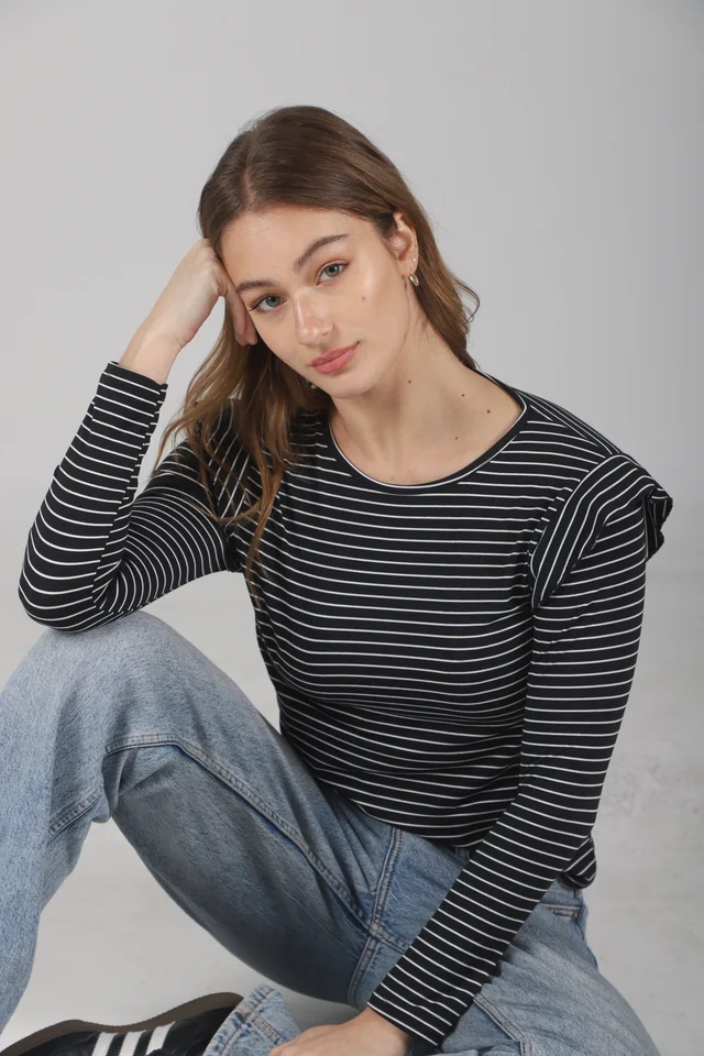 Remera Volados Modal Soft Rayada