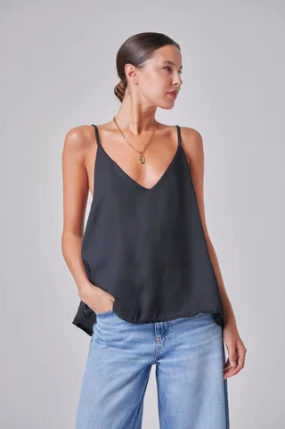 Musculosa  Selena Sedita Escote V - Vista 5