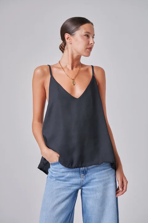 Musculosa  Selena Sedita Escote V