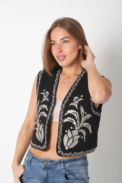 Chaleco Davinci Bordado GUK70010