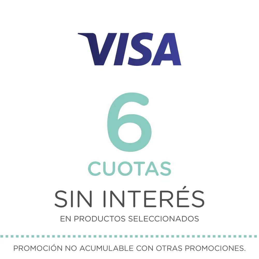6 cuotas sin inter&eacute;s - Visa