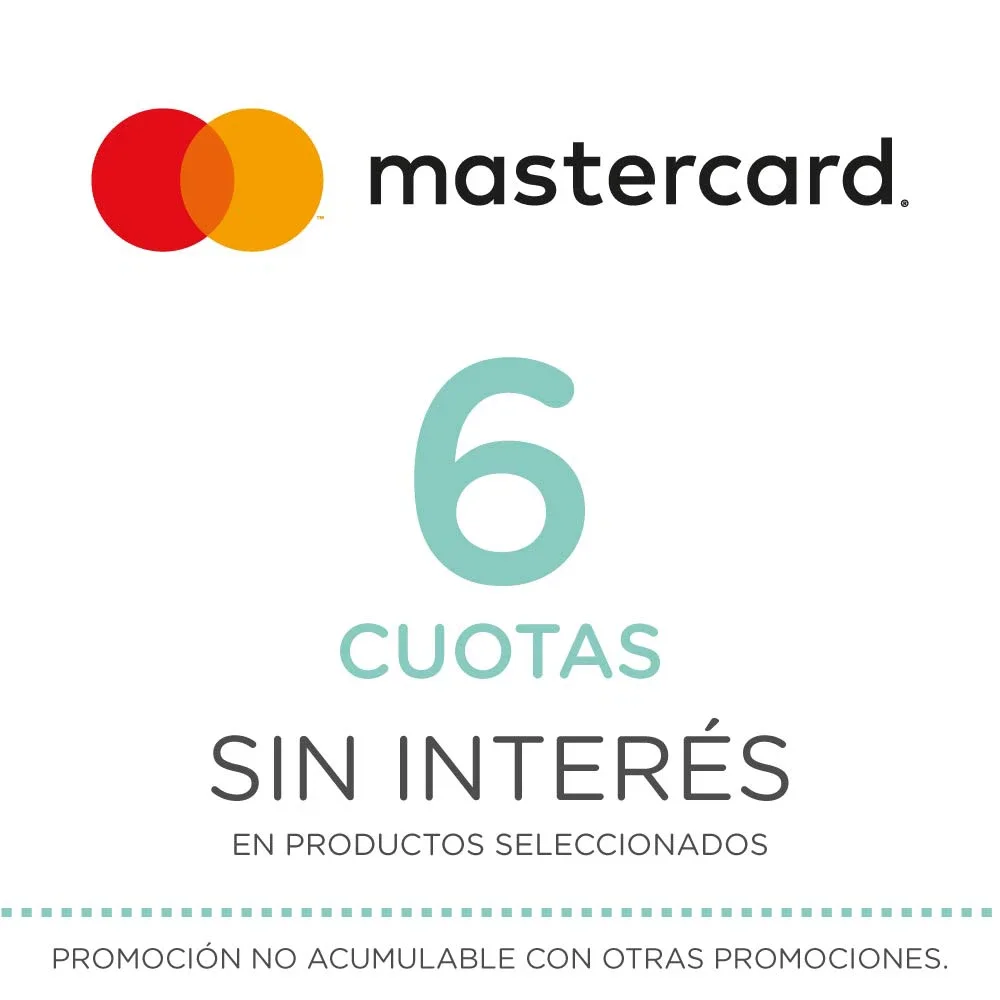 6 cuotas sin inter&eacute;s - Mastercard
