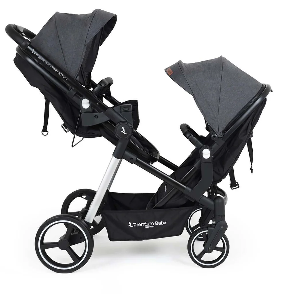 Cochecito doble Aston Twin 2 en 1 - Travel con base x2
