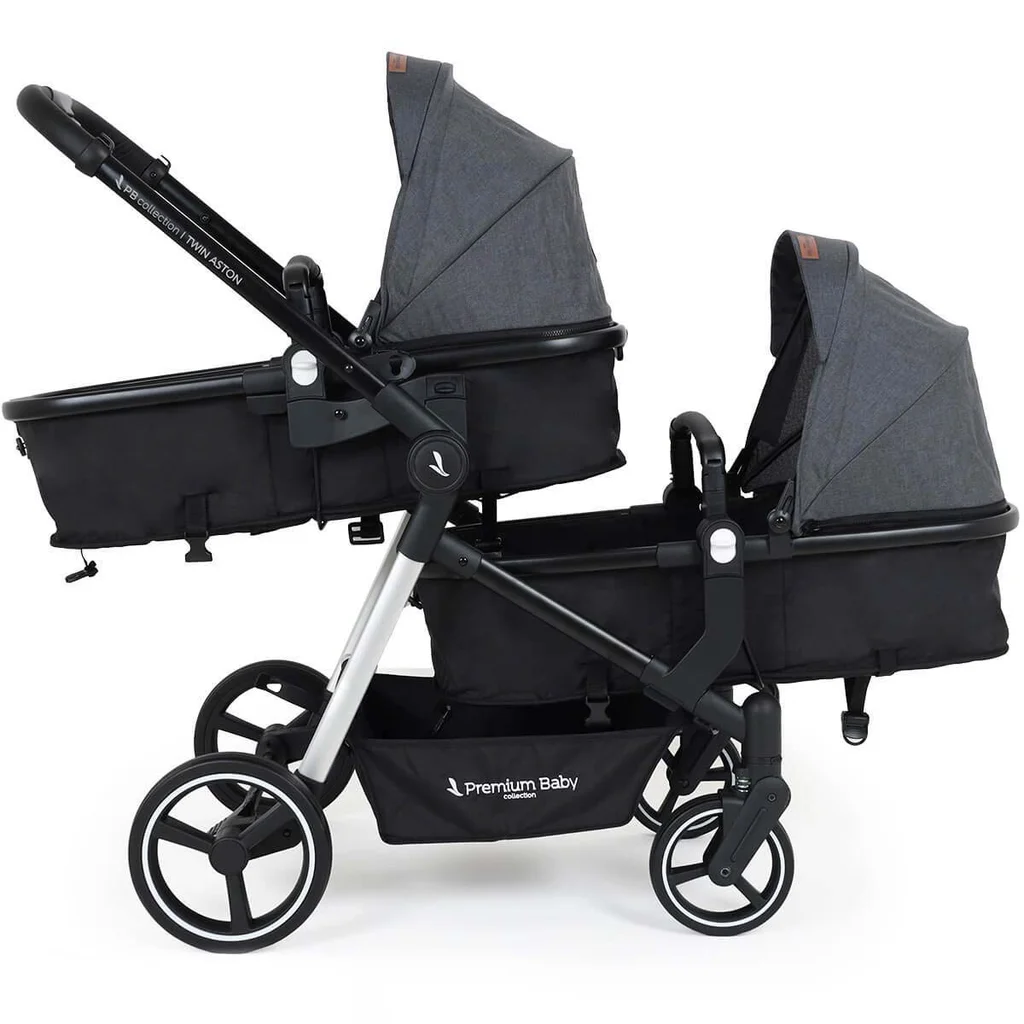 Cochecito doble Aston Twin 2 en 1 - Travel con base x1