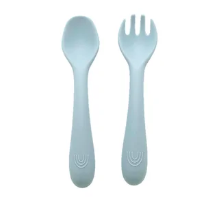 Tenedor y cuchara silicona - Vista 2