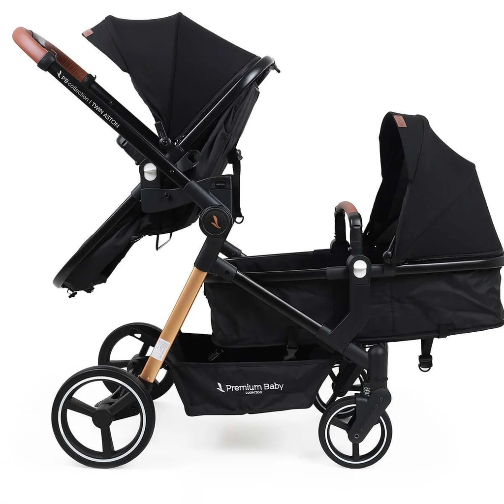 Cochecito doble Aston Twin 2 en 1 - Travel con base x2
