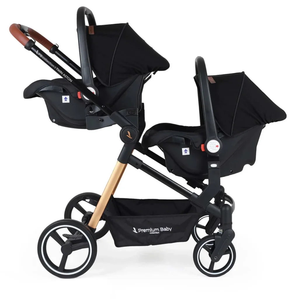 Cochecito doble Aston Twin 2 en 1 - Travel con base x2