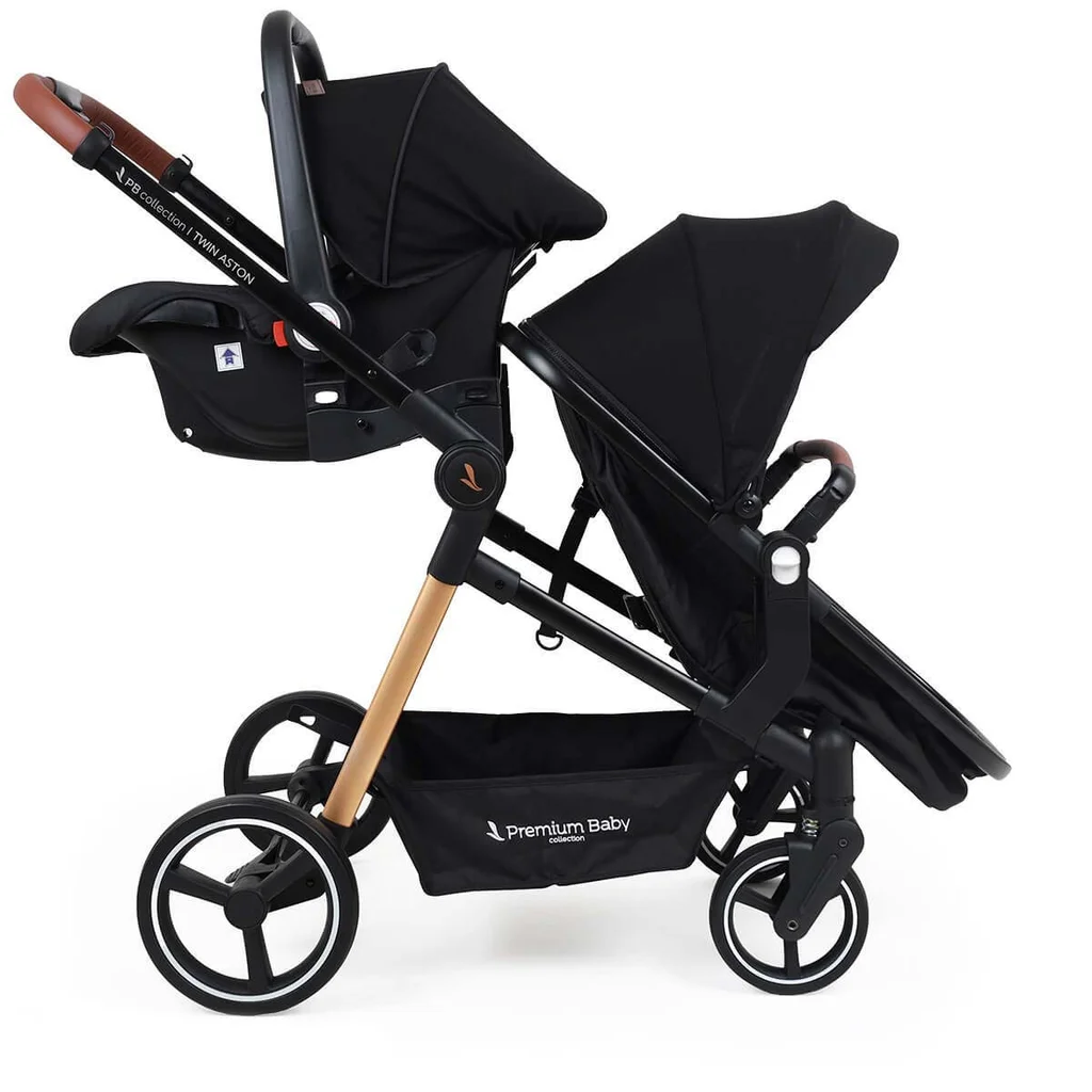 Cochecito doble Aston Twin 2 en 1 - Travel con base x2