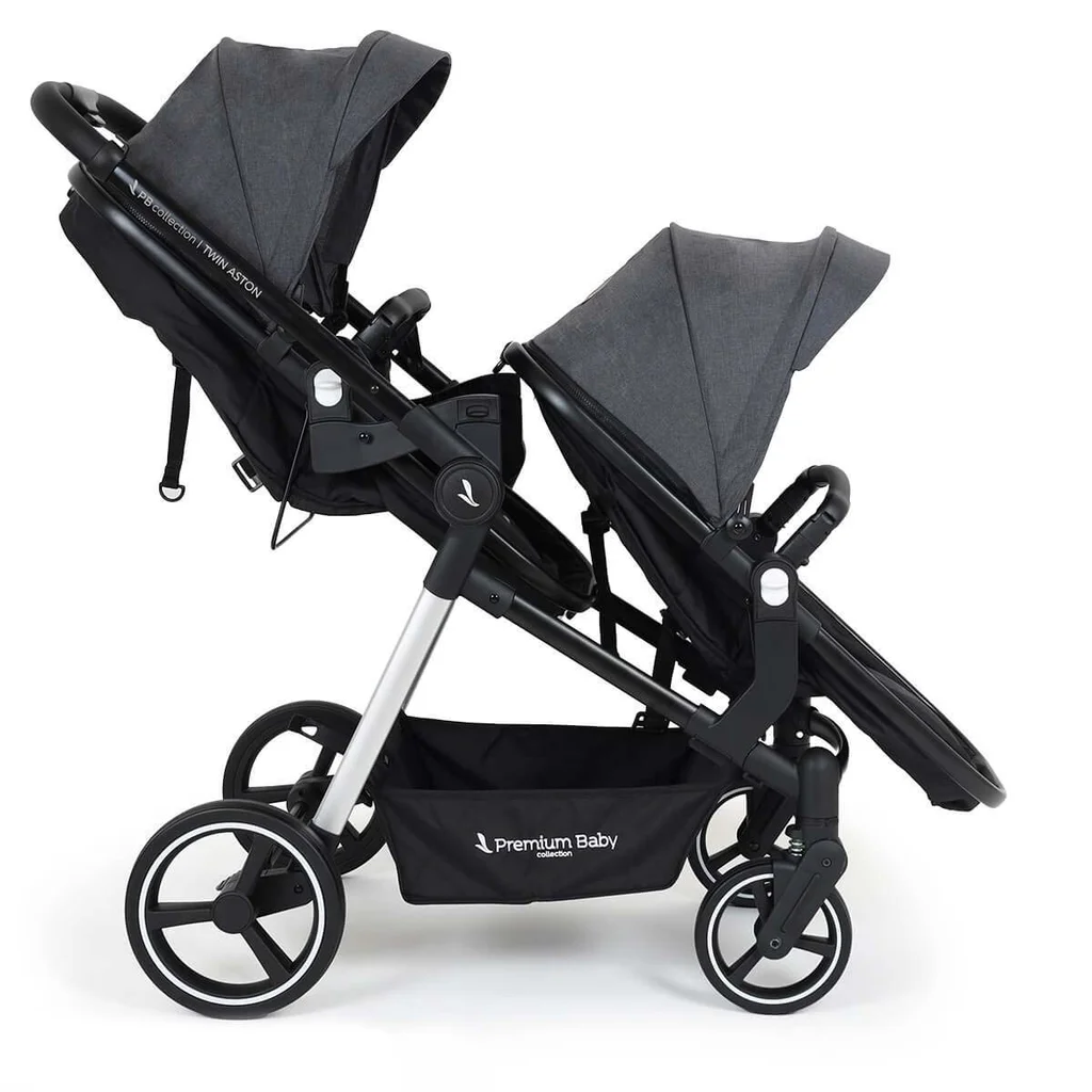 Cochecito doble Aston Twin 2 en 1 - Travel con base x1