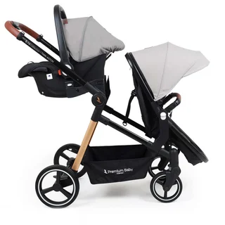 Cochecito doble Aston Twin 2 en 1 - Travel con base x1 - Vista 2