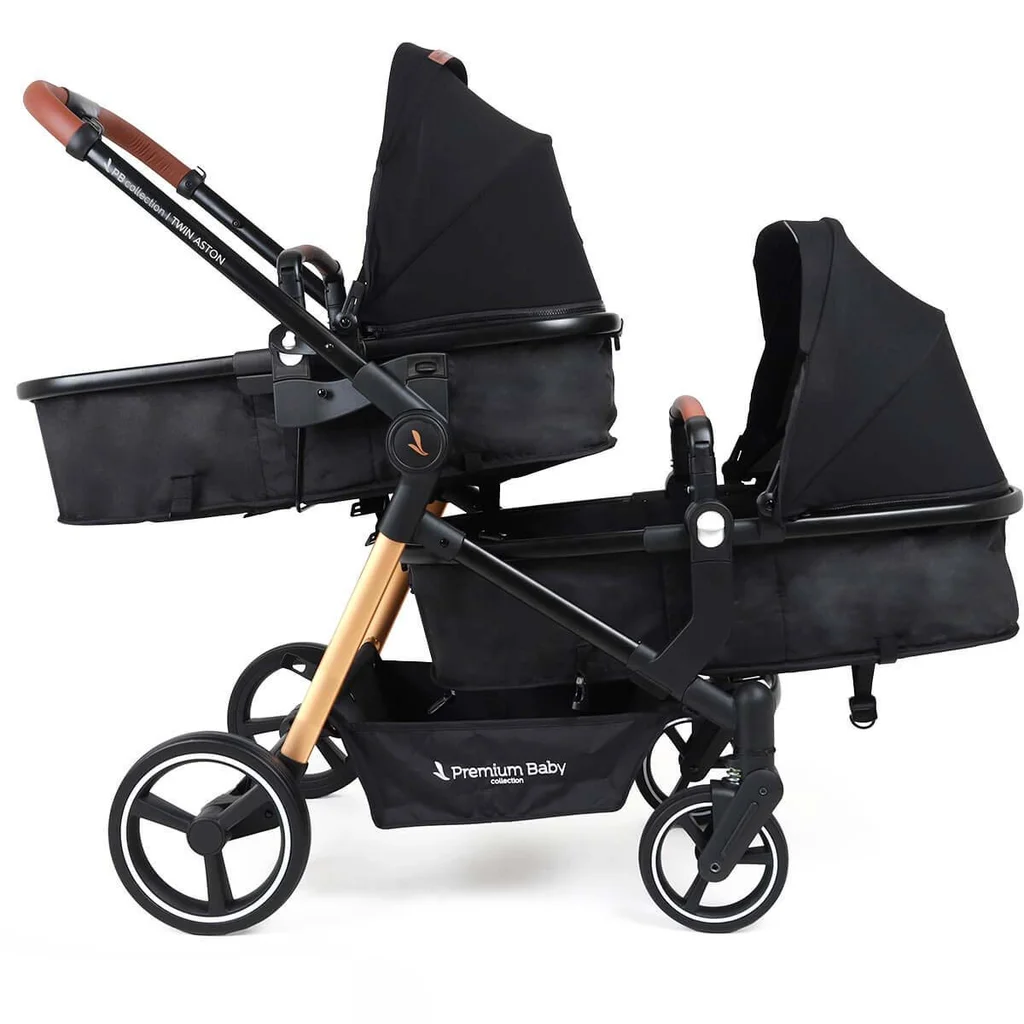 Cochecito doble Aston Twin 2 en 1 - Travel con base x2