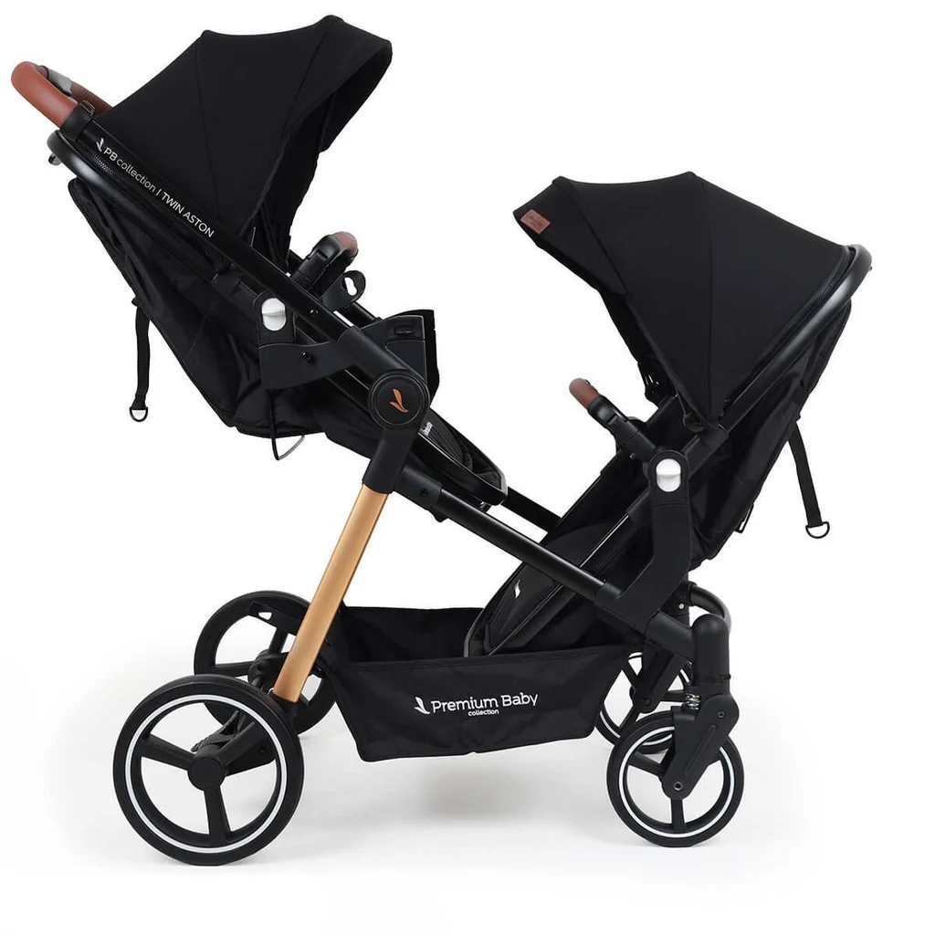 Cochecito doble Aston Twin 2 en 1 - Travel con base x2