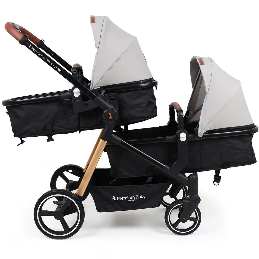 Cochecito doble Aston Twin 2 en 1 - Travel con base x1