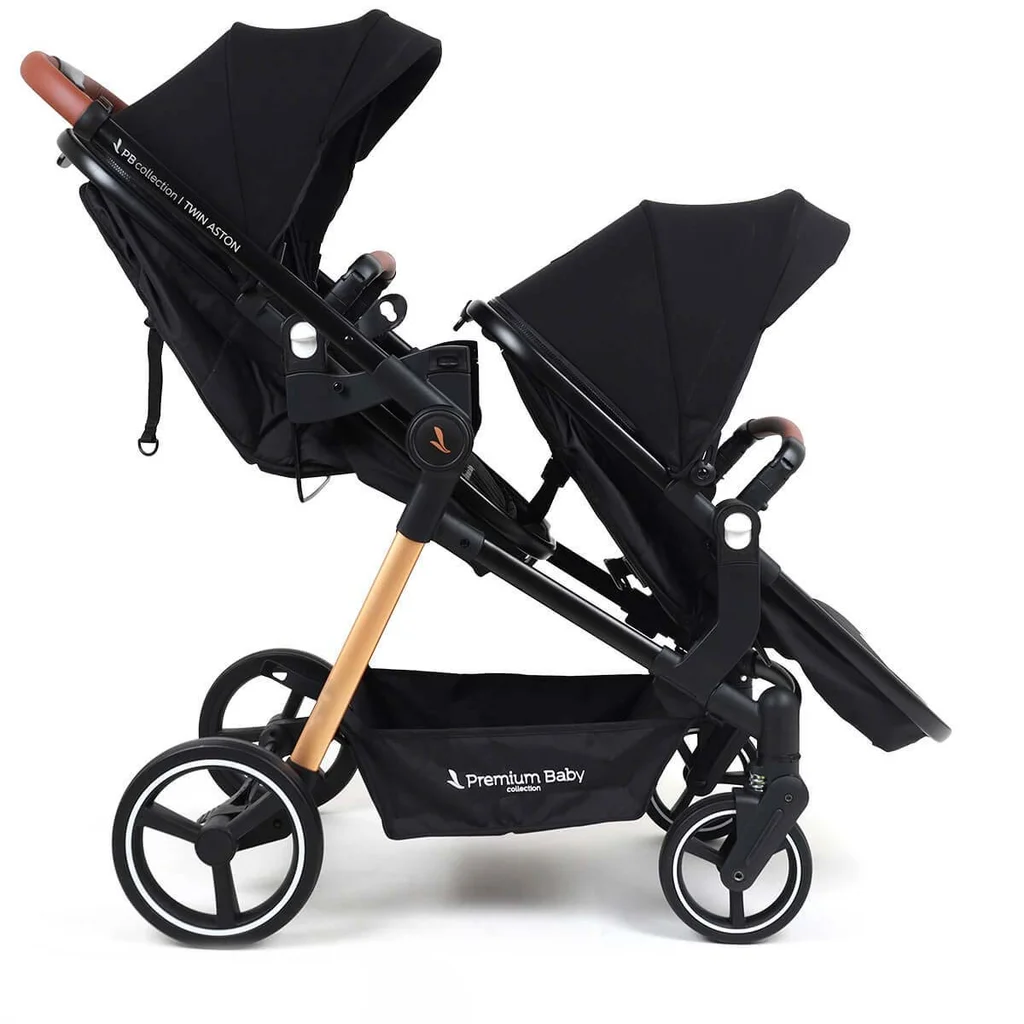 Cochecito doble Aston Twin 2 en 1 - Travel con base x2