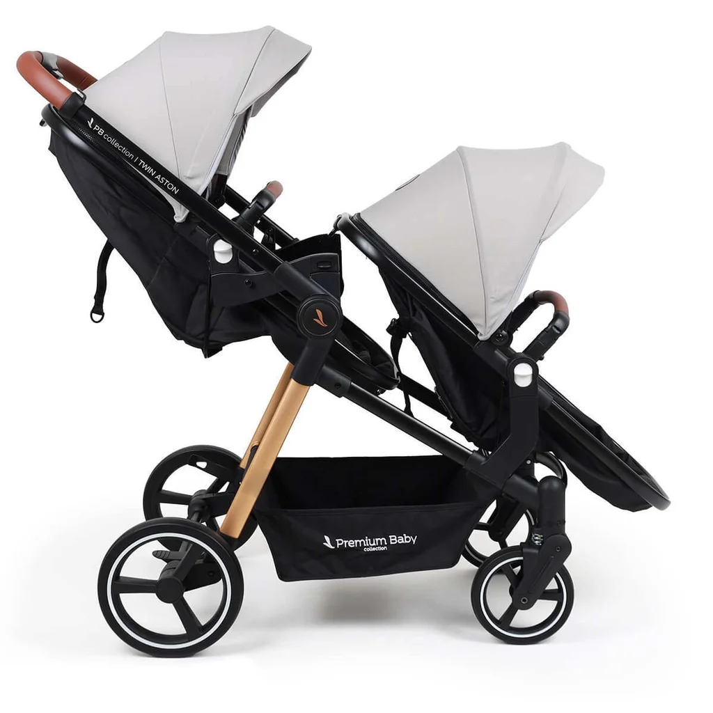 Cochecito doble Aston Twin 2 en 1 - Travel con base x1