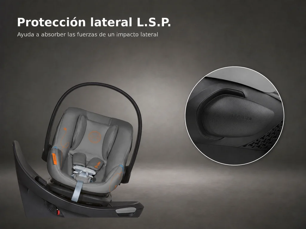 Protección lateral y estructura absorbente