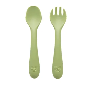 Tenedor y cuchara silicona - Vista 3