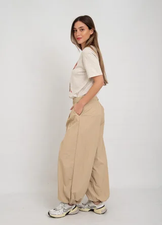 Pantalon parachute con tanca - Vista 5