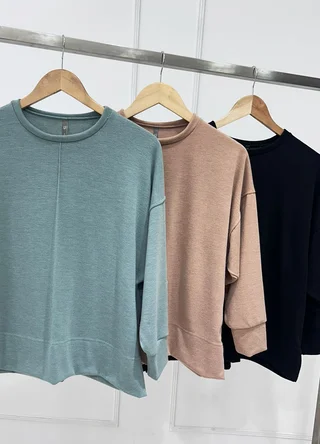 Buzo angora con alforza - Vista 6