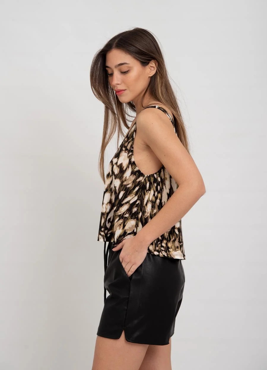 Musculosa campanita microfira print 