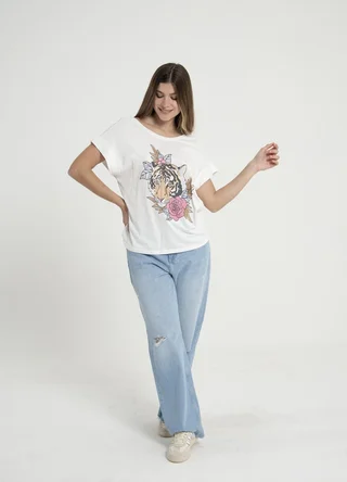 Remera TIGRE FLORES - Vista 2