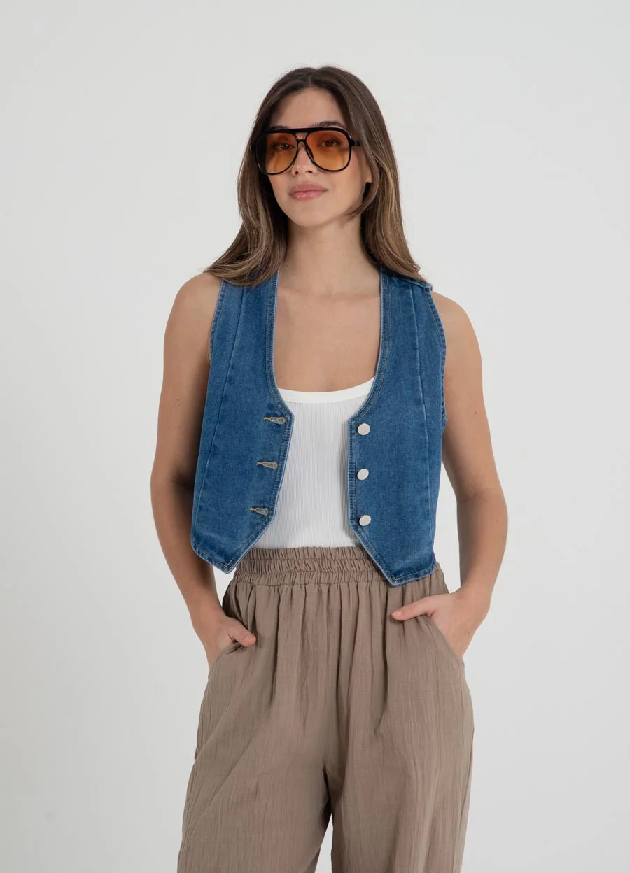 Chaleco denim 