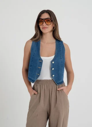 Chaleco denim  - Vista 2