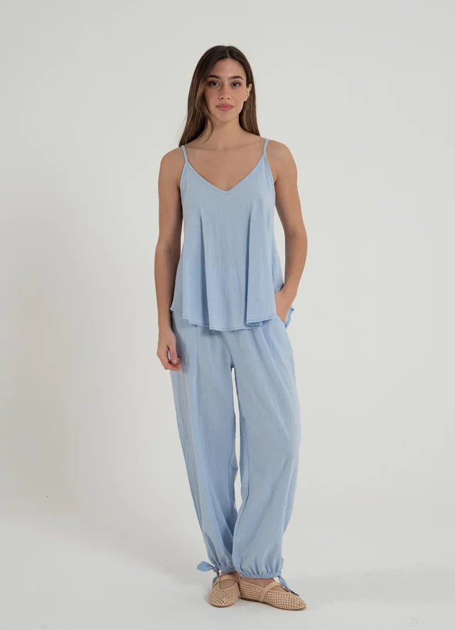 Musculosa gasa rustica para atar 