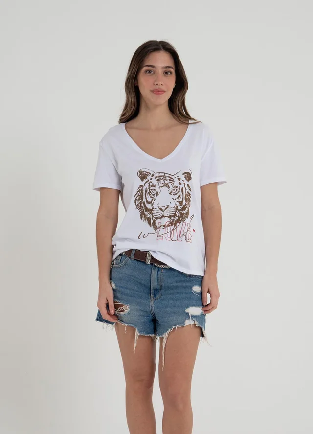 Remera tigre WILD LOVE 