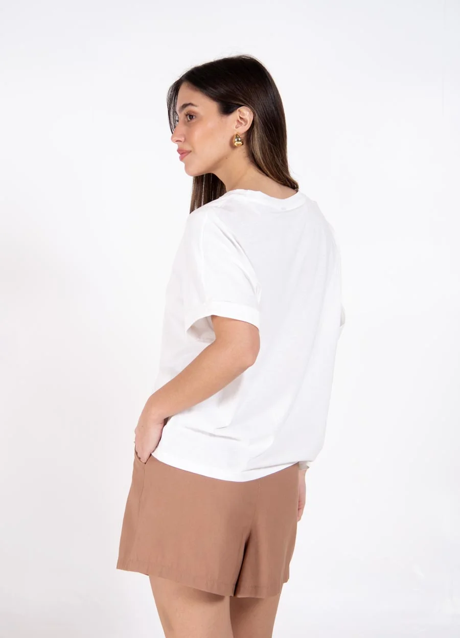Remera calada 1 hombro 