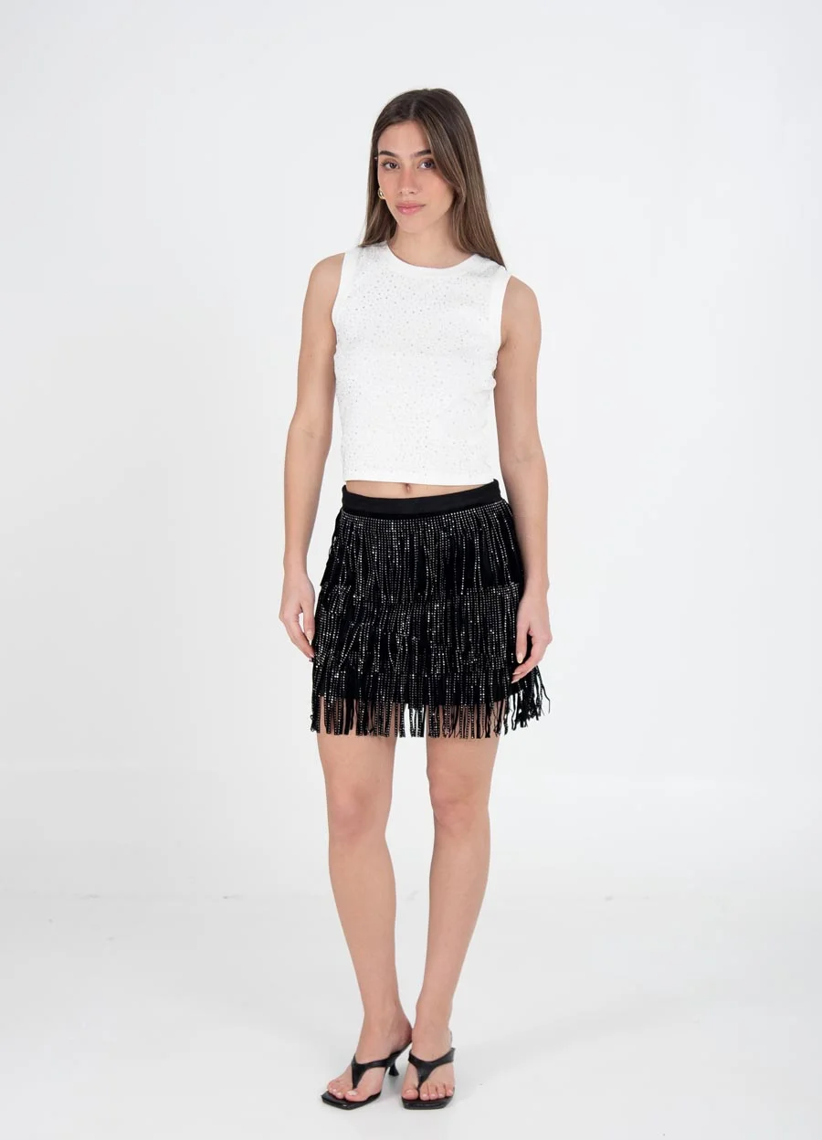 Musculosa full strass