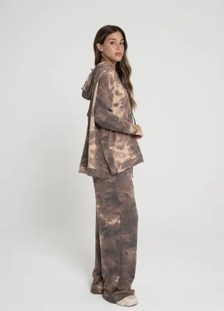 Buzo batik/print con capucha  - Vista 3