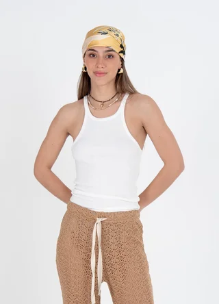 Musculosa soft con bordador  - Vista 2