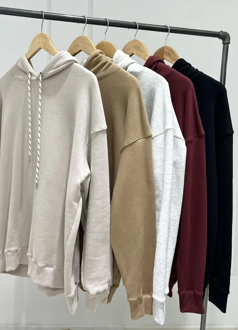 Buzo rustico frisa con capucha