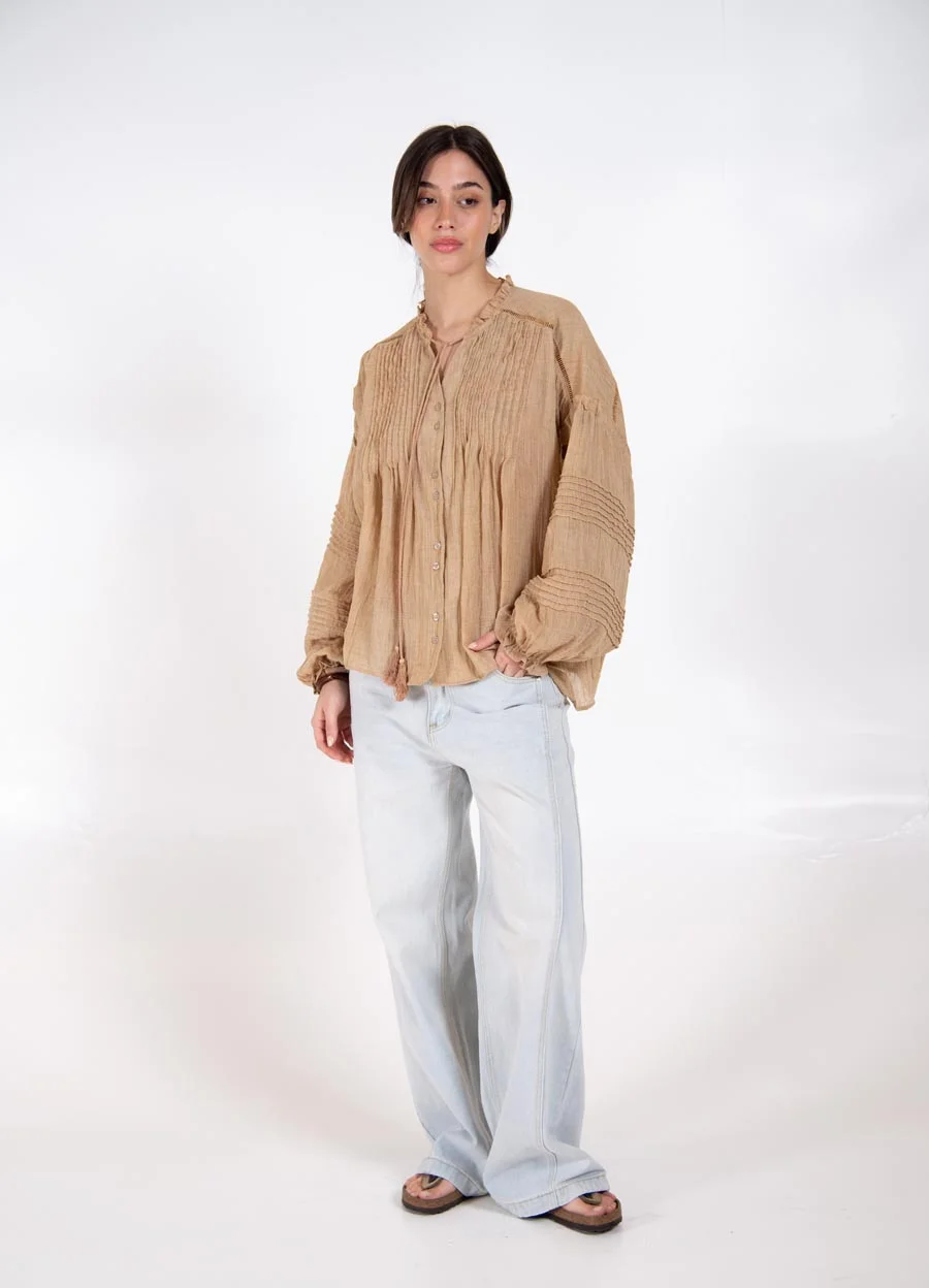 Camisola BOHO con tablas 