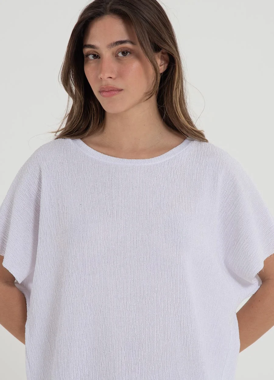 Vestido creppe liso 