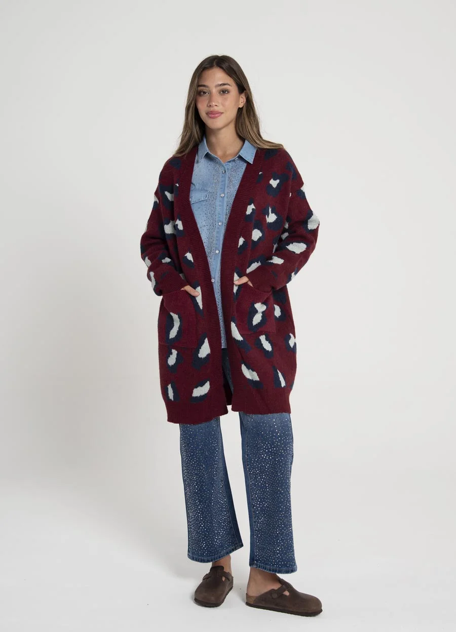 Saco print midi 