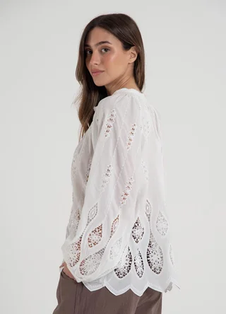 Blusa calada manga bombe  - Vista 4