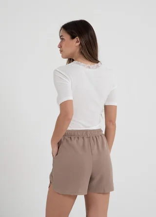 Remera morley fino con puntilla  - Vista 4