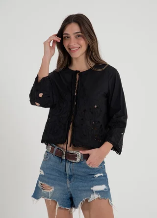 Camisa calada para atar  - Vista 3
