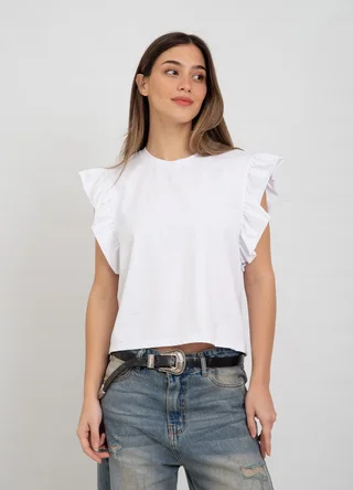 Remera jry spandex con volado en manga  - Vista 2