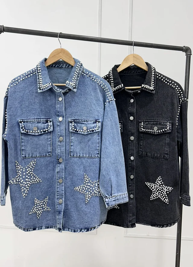 Campera Denim "Pearl Star"