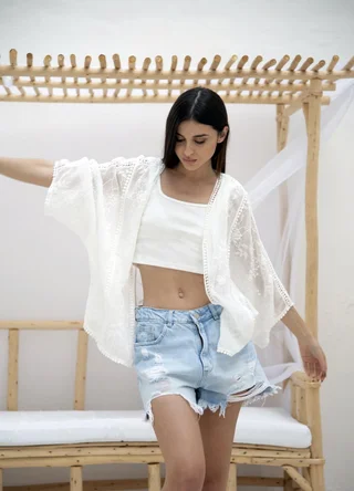 Kimono full bordado  - Vista 2