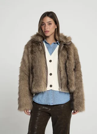 Campera piel  - Vista 1